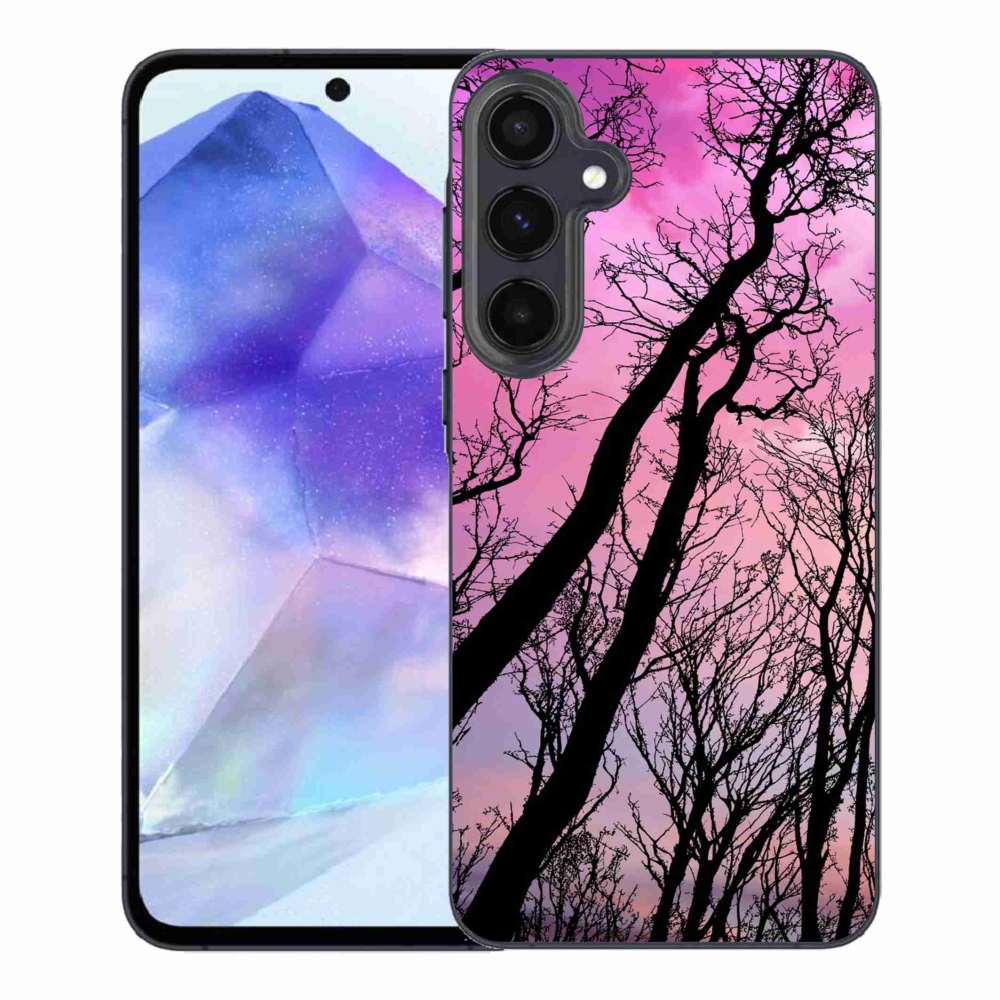 Gelový obal mmCase na Samsung Galaxy A55 5G - opadané stromy
