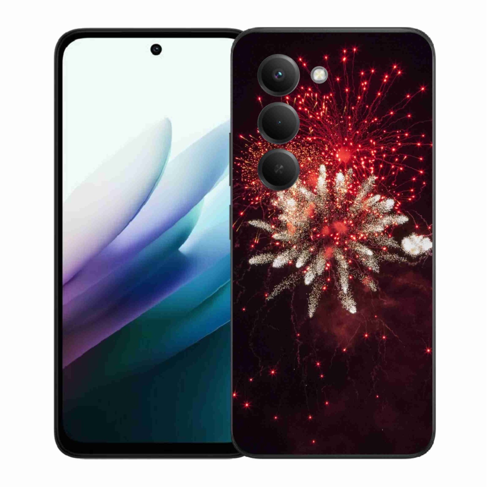 Gelový kryt mmCase na Xiaomi Redmi 15 4G/5G (171mm) - ohňostroj