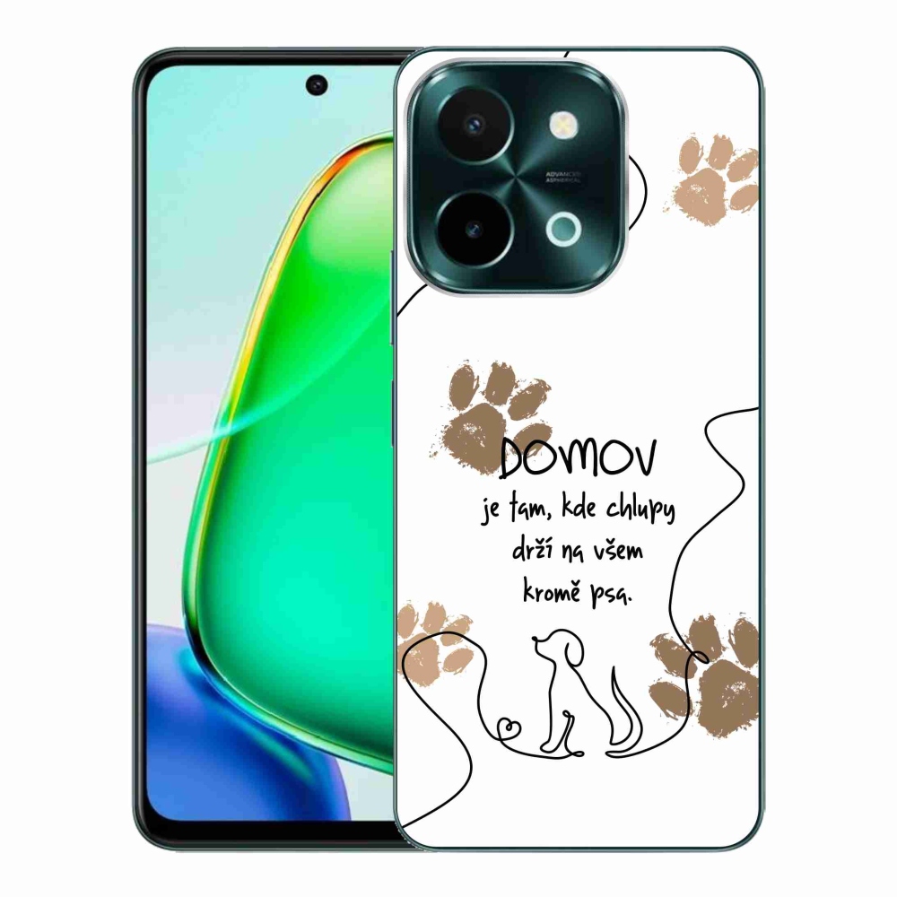 Gelový kryt mmCase na Vivo Y28 - psí motiv bílé pozadí