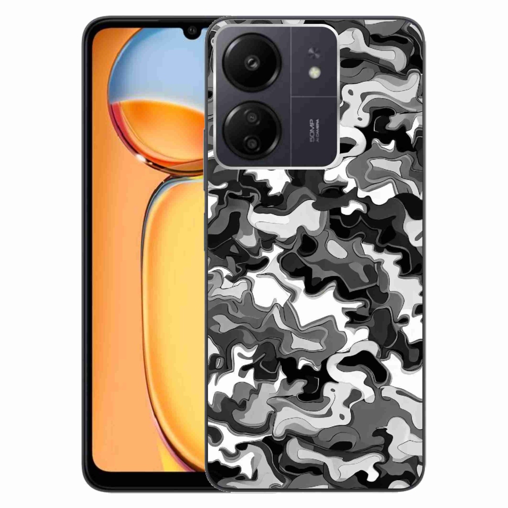 Gelový kryt mmCase na Xiaomi Poco C65/Redmi 13C - maskáčový vzor 3