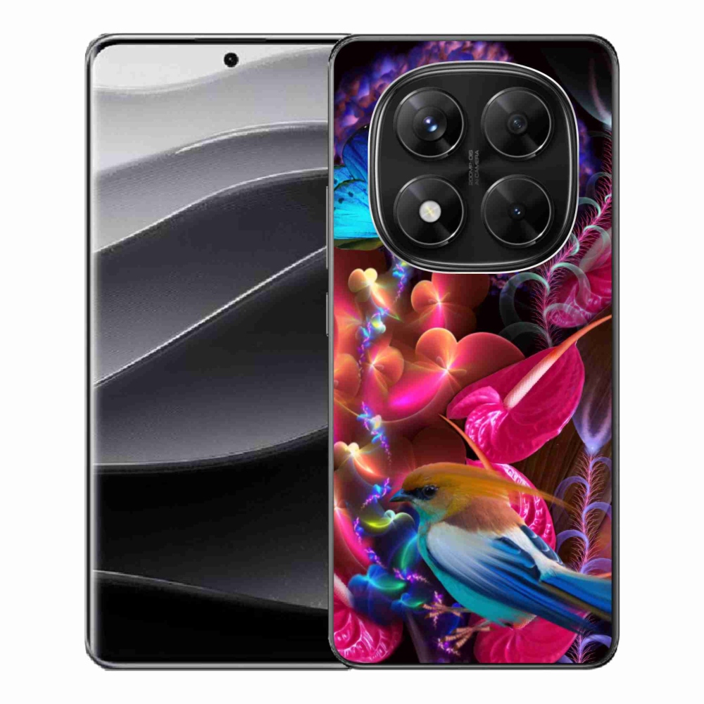Gelový kryt mmCase na Xiaomi Redmi Note 14 Pro 5G/Poco X7 5G - barevné květiny
