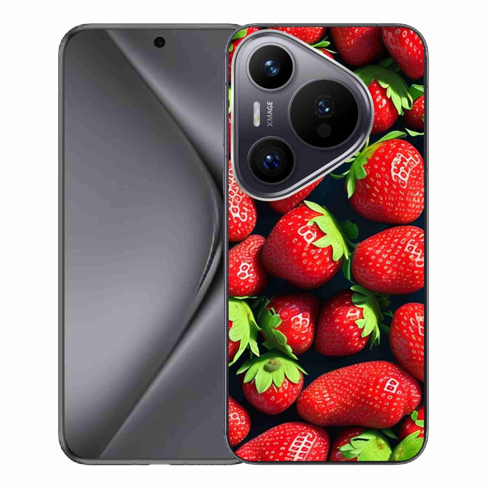 Gelový kryt mmCase na Huawei Pura 70 Pro - jahody