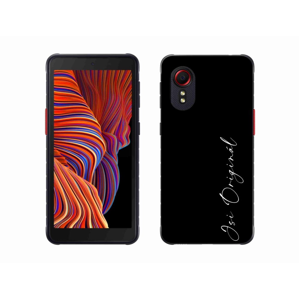 Gelový kryt mmCase na Samsung Galaxy Xcover 5 - jsi originál černé pozadí