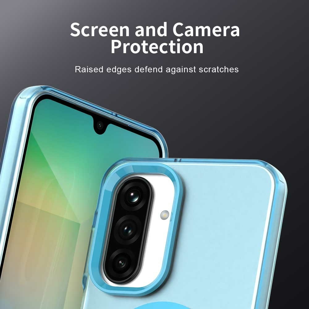 Candy gelový obal s MagSafe na Samsung Galaxy A26 5G - modrý