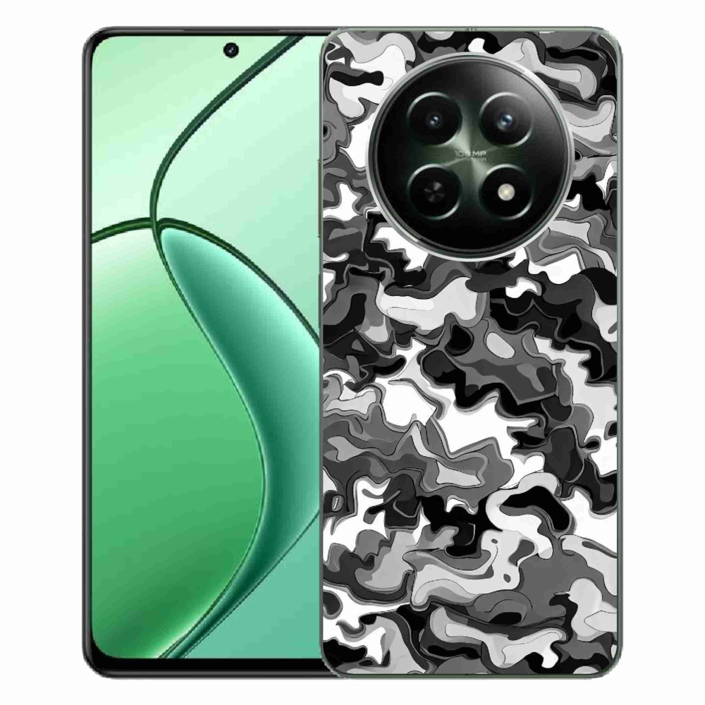 Gelový kryt mmCase na Realme 12 5G/12x 5G - maskáčový vzor 3