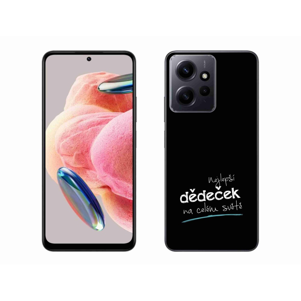 Gelový kryt mmCase na Xiaomi Redmi Note 12 4G - nejlepší dědeček 3 černé pozadí