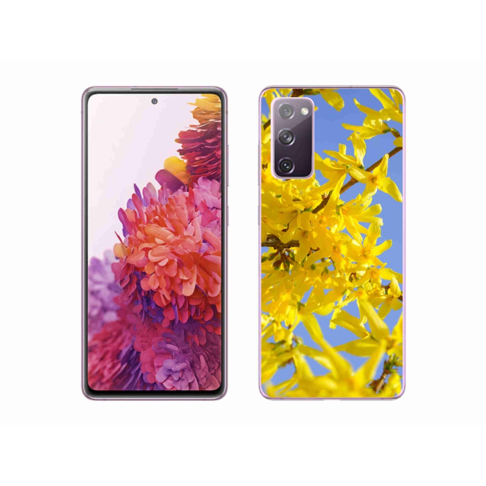 Gelový kryt mmCase na Samsung Galaxy S20 FE - žluté květy