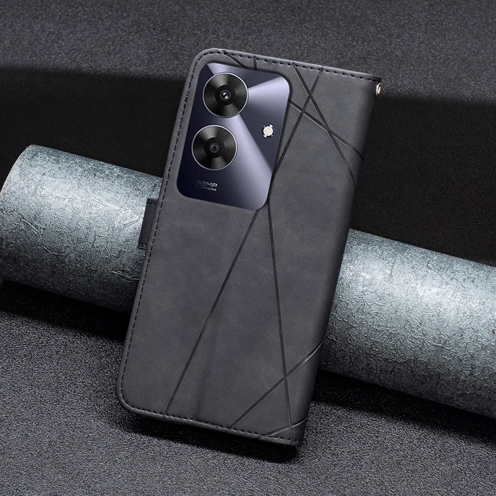 BNF Triangle knížkové pouzdro na Realme Note 60 - černé