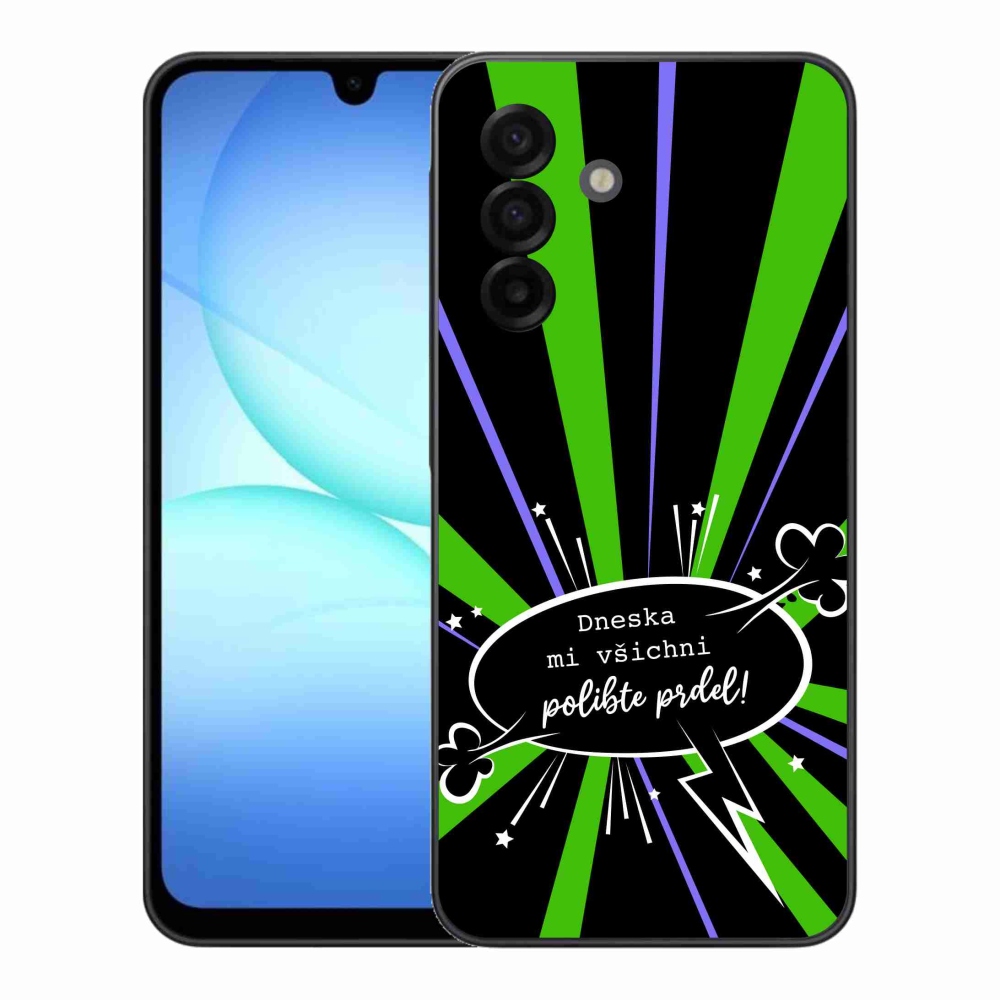 Gelový kryt mmCase na Samsung Galaxy A17 4G/5G - vtipný text 15 černé pozadí