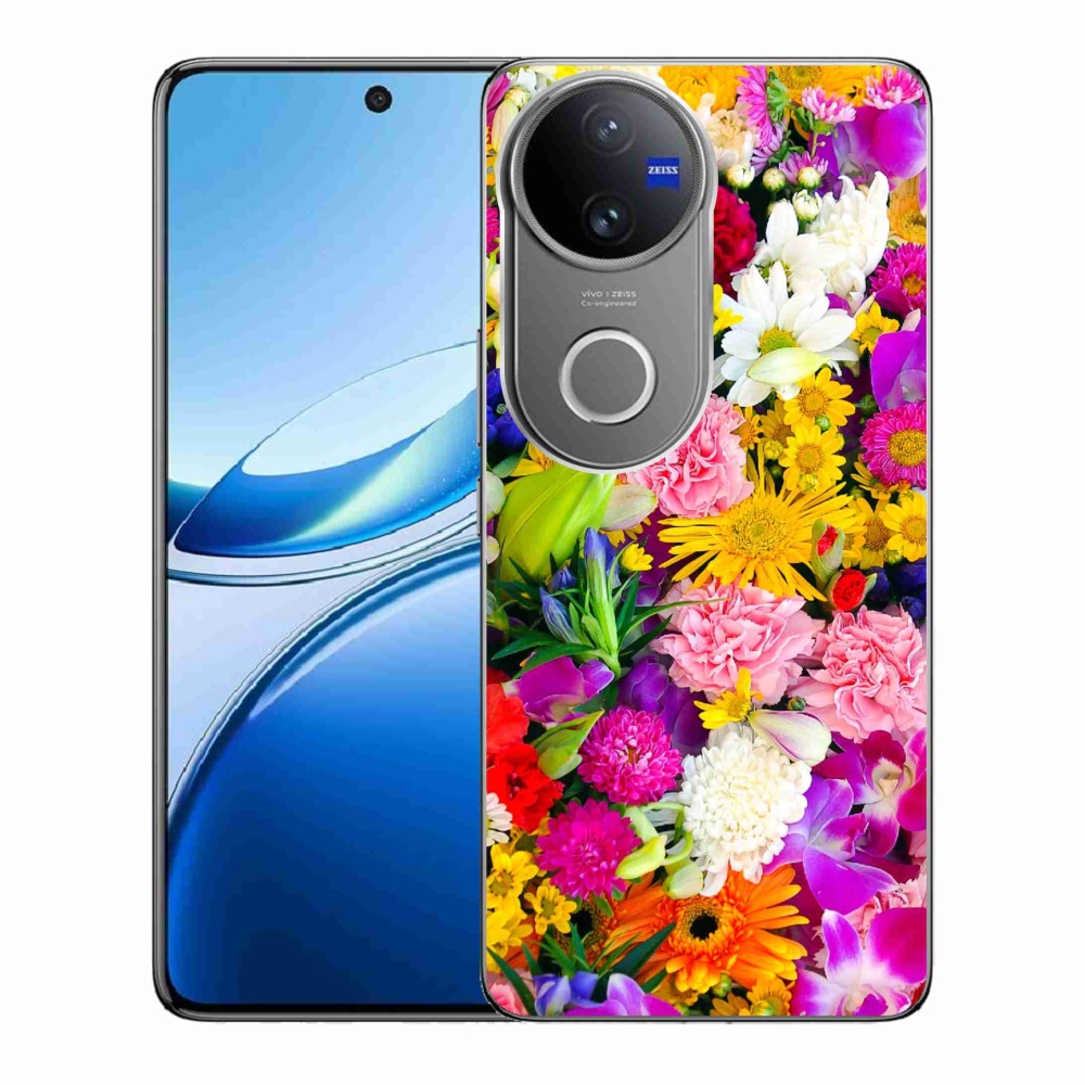 Gelový kryt mmCase na Vivo V50 5G - květiny 12