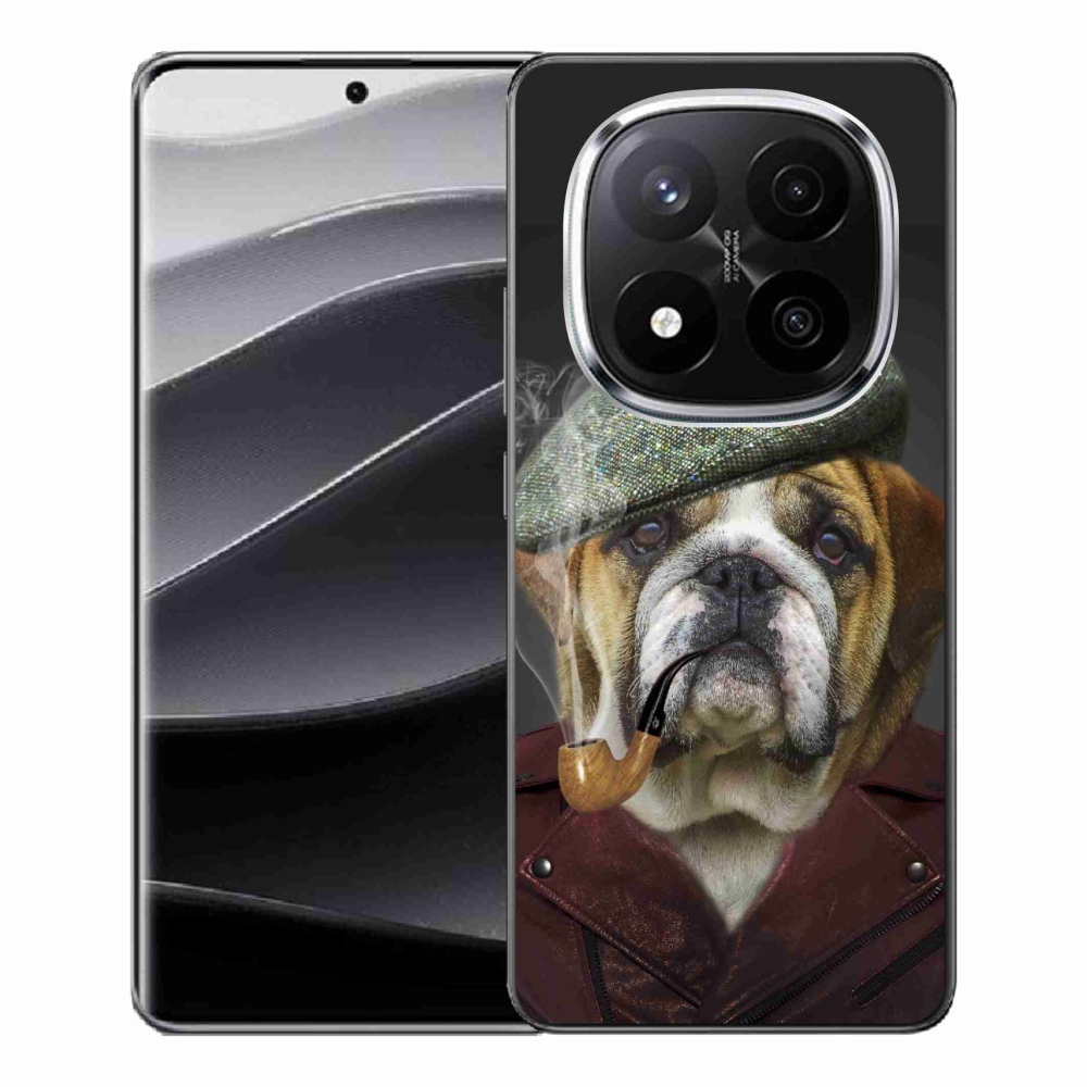 Gelový kryt mmCase na Xiaomi Redmi Note 14 Pro+ 5G - pes s fajfkou