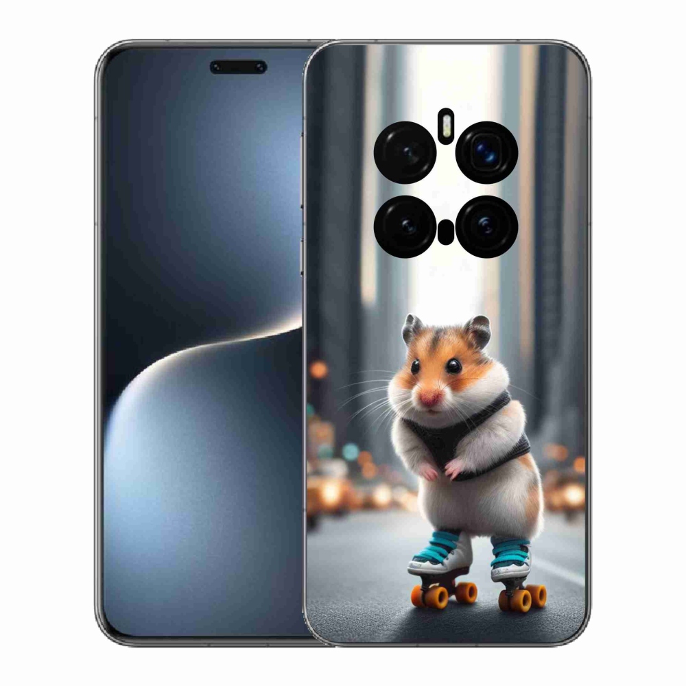 Gelový kryt mmCase na Honor Magic 7 Pro 5G - křeček na bruslích