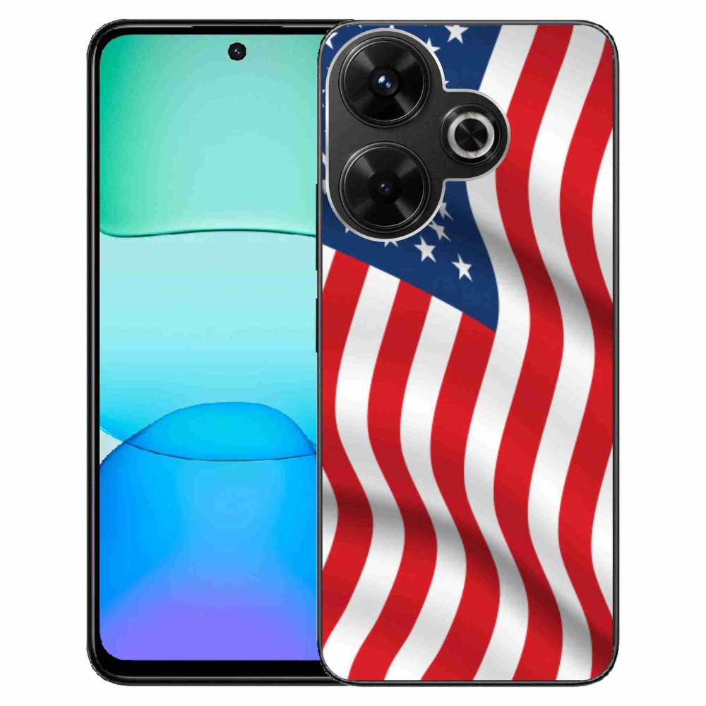 Gelový kryt mmCase na Xiaomi Redmi 13 4G/Poco M6 4G - USA vlajka