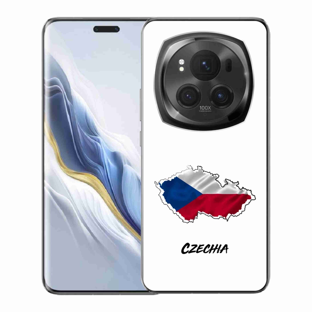 Gelový kryt mmCase na Honor Magic 6 Pro 5G - Czechia bílé pozadí