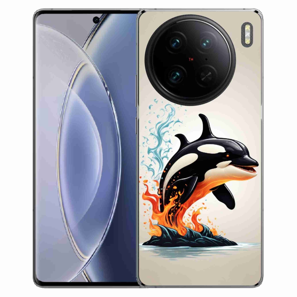 Gelový kryt mmCase na Vivo X90 Pro - kosatka