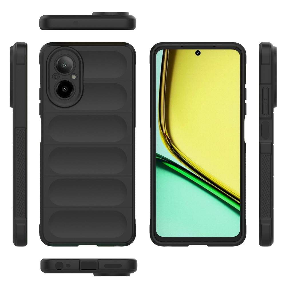 Rugg odolný gelový kryt na mobil Realme C67 - černý