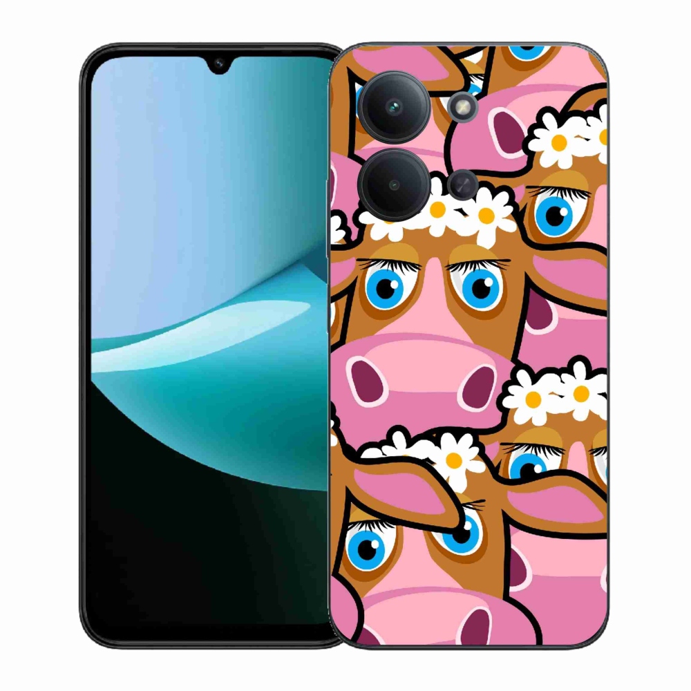 Gelový kryt mmCase na Xiaomi Redmi 15C 4G (171mm)/Poco C85 4G (171mm) - kreslené kravičky
