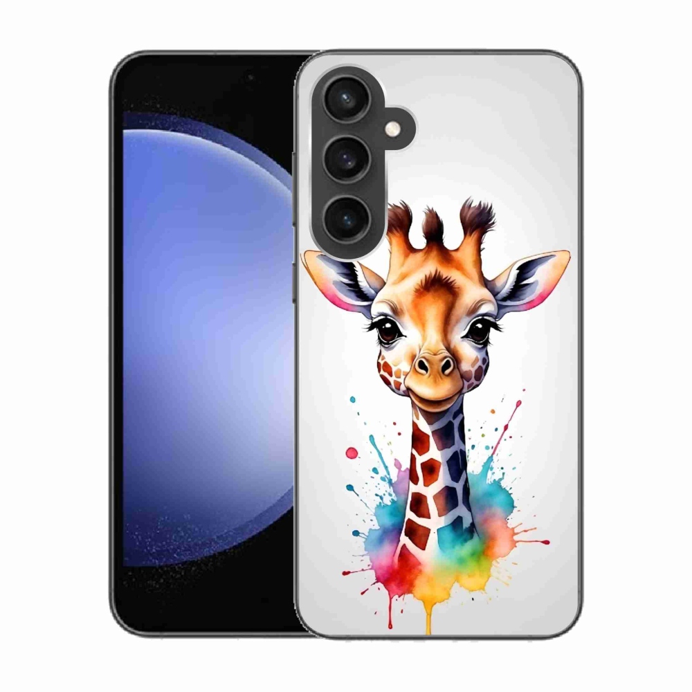Gelový kryt mmCase na Samsung Galaxy S23 FE - žirafa 1