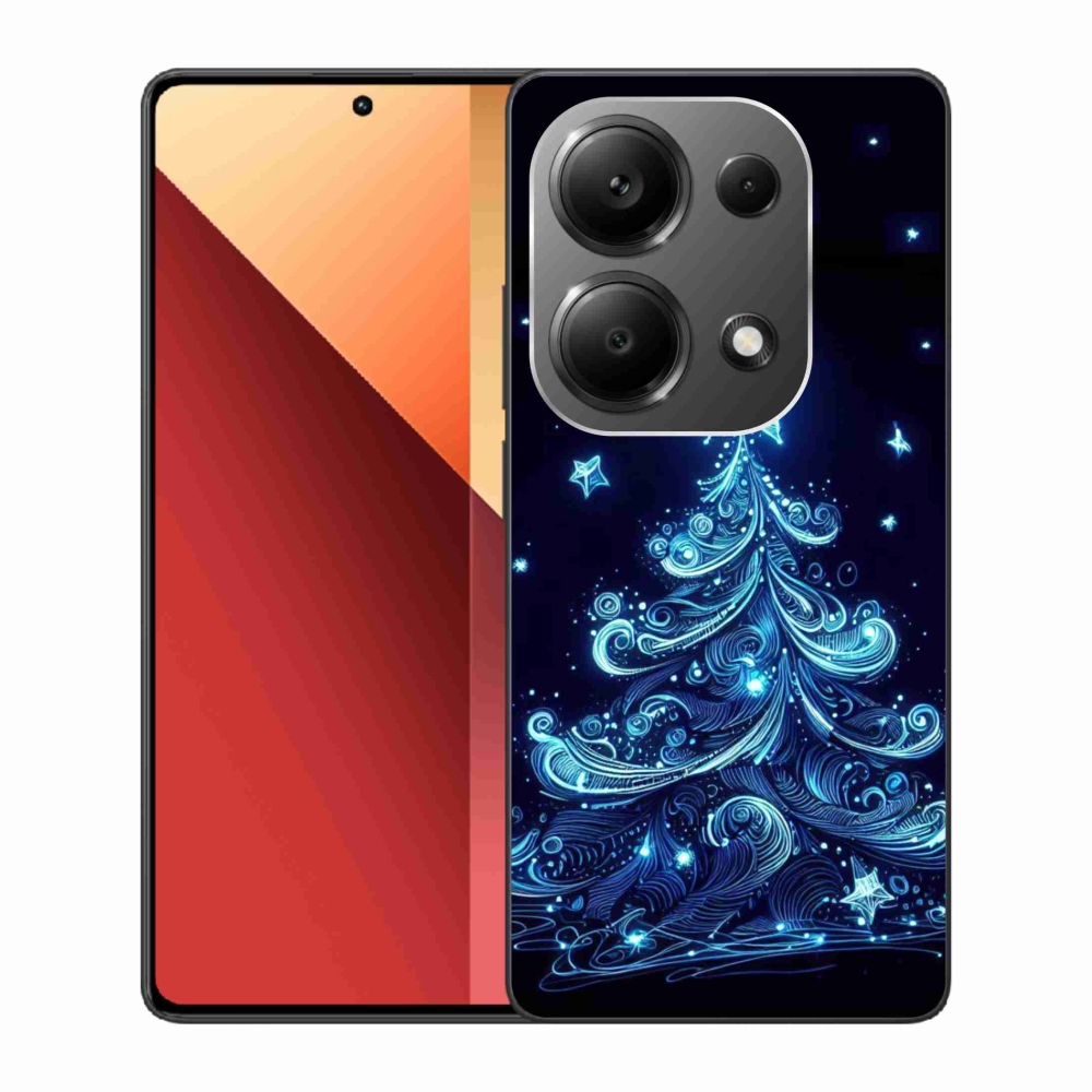 Gelový kryt mmCase na Xiaomi Redmi Note 13 Pro 4G/Poco M6 Pro - neonový vánoční stromek 4