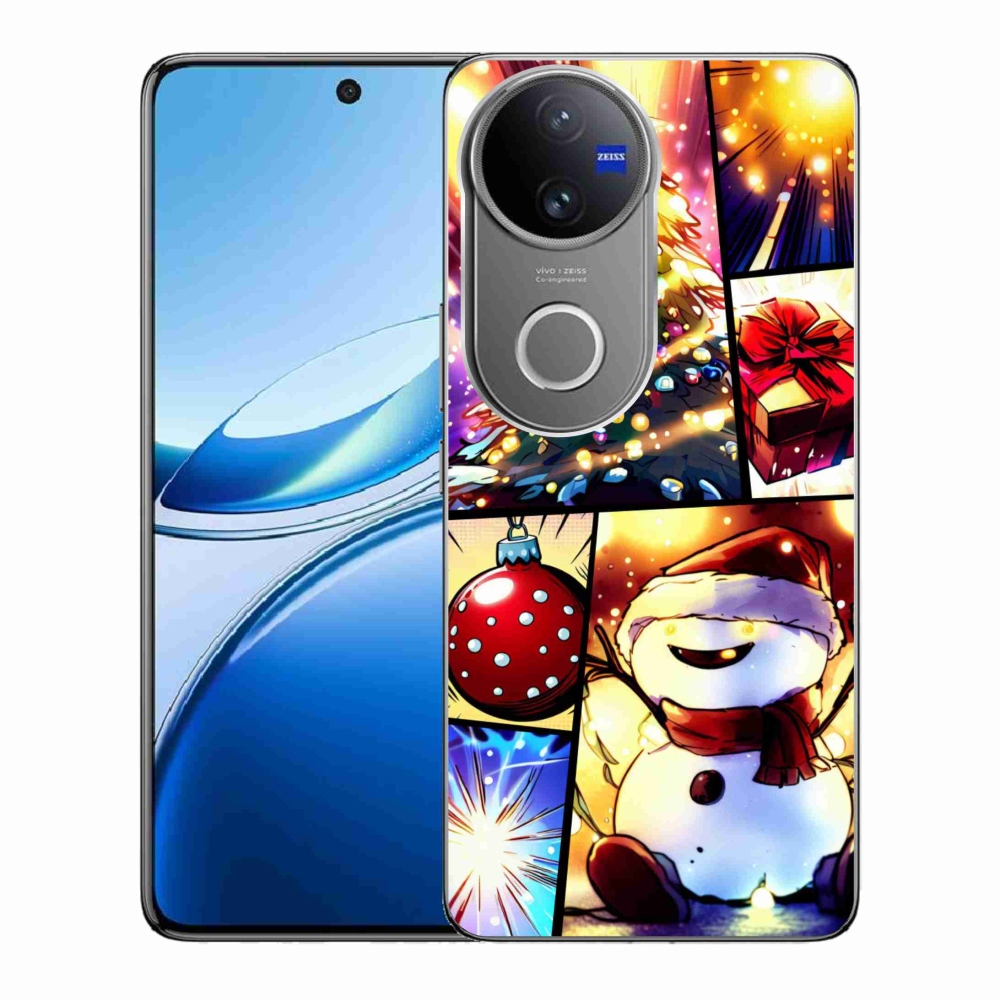 Gelový kryt mmCase na Vivo V50 5G - vánoční motivy 1
