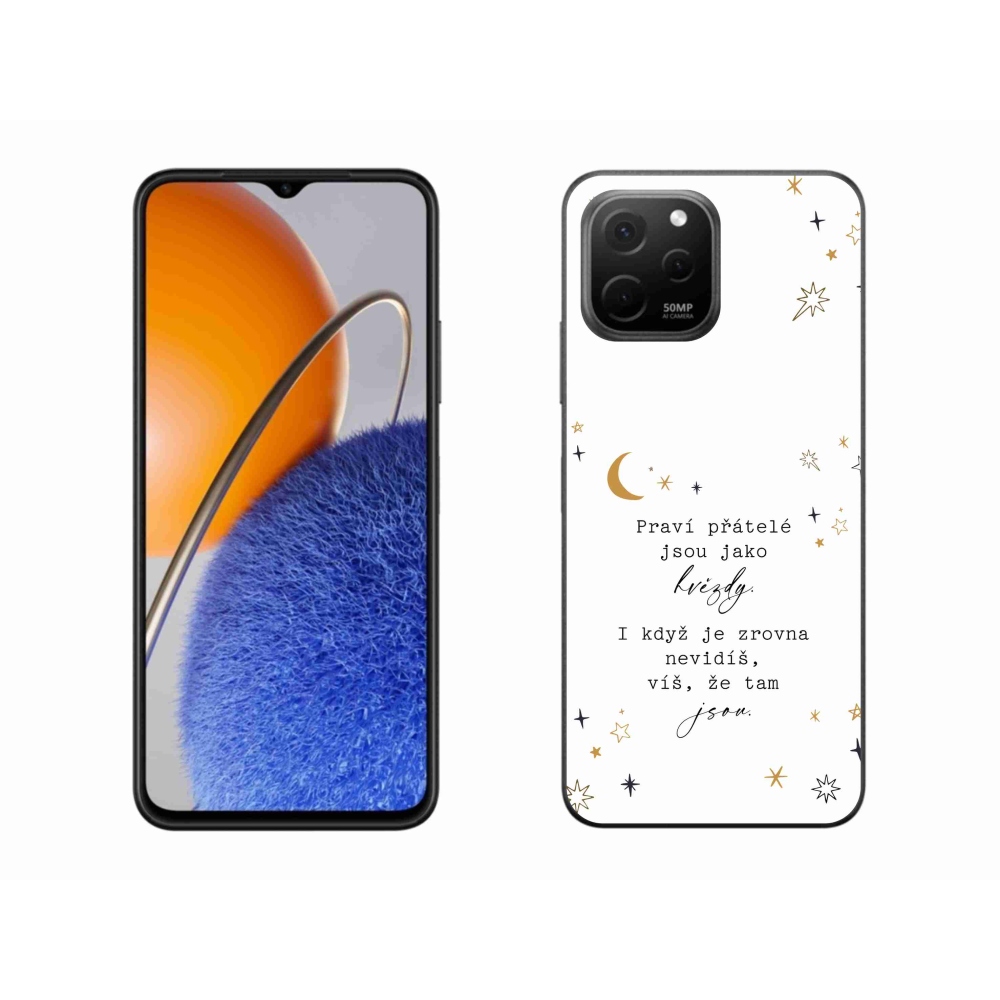 Gelový kryt mmCase na Huawei Nova Y61 - citát 6 bílé pozadí
