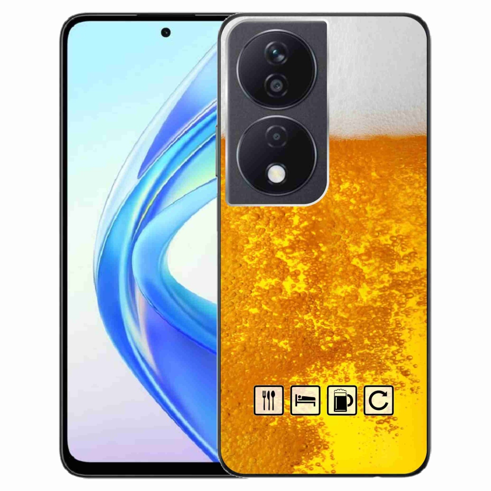 Gelový kryt mmCase na Honor X7b/Honor 90 Smart - pivní motiv 3