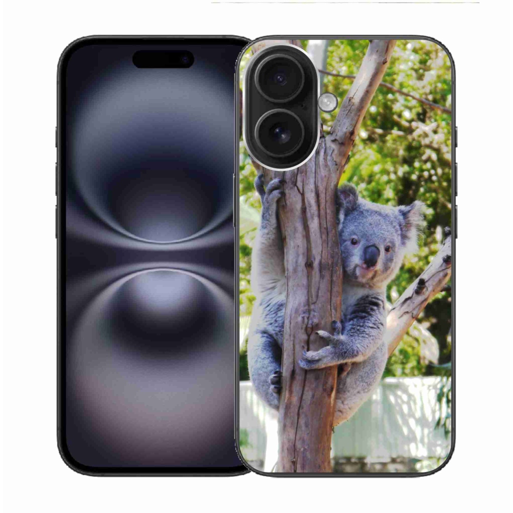 Gelový kryt mmCase na iPhone 16 - koala