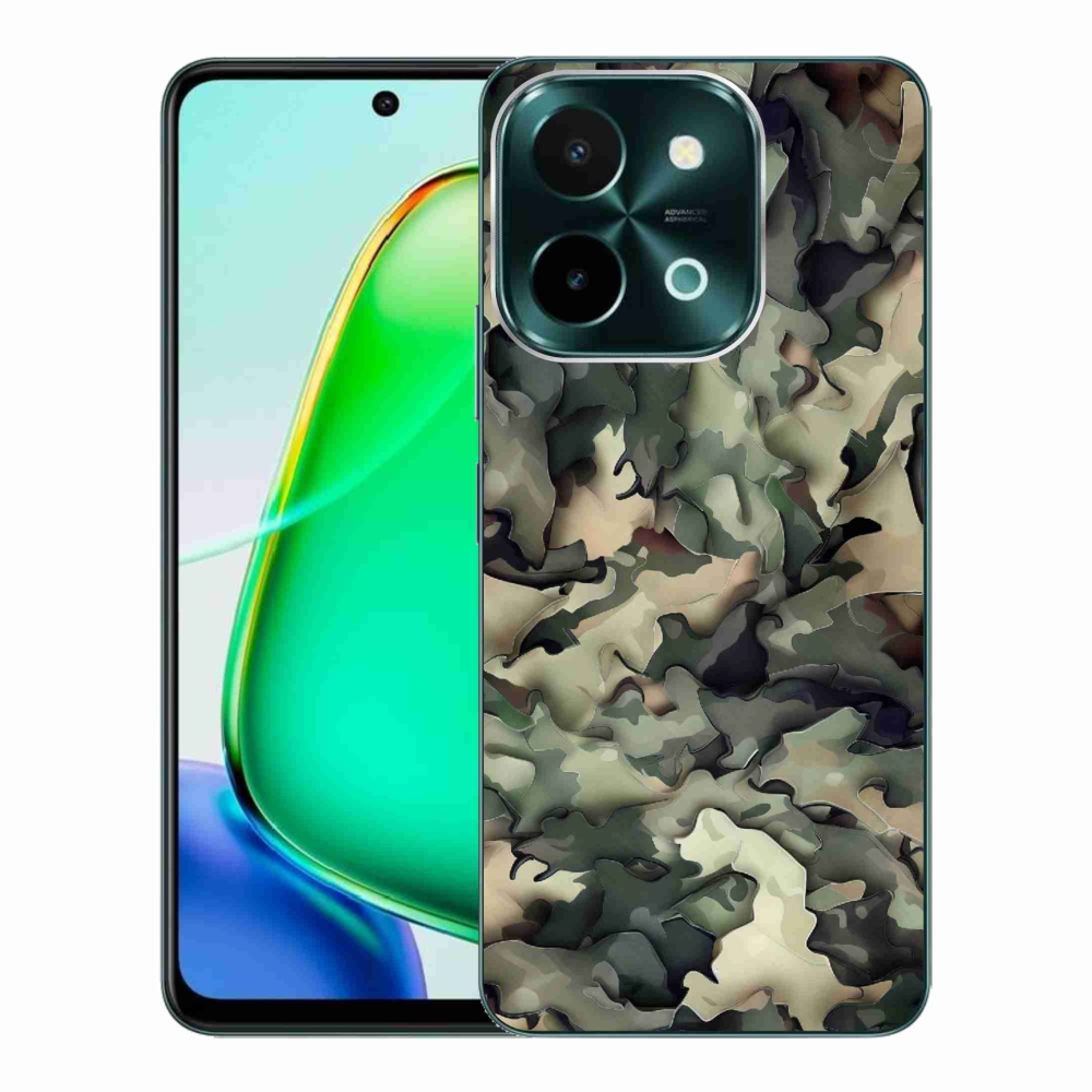 Gelový kryt mmCase na Vivo Y28 - maskáčový vzor 9