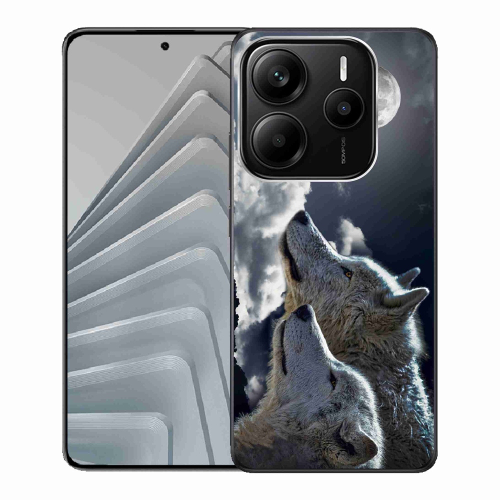 Gelový kryt mmCase na Xiaomi Redmi Note 14 5G - vlci