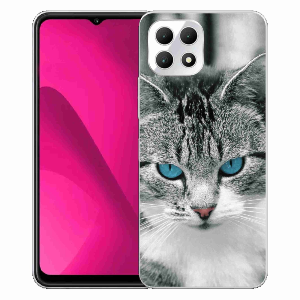 Gelový kryt mmCase na T-Mobile T Phone 2 - kočičí pohled 1