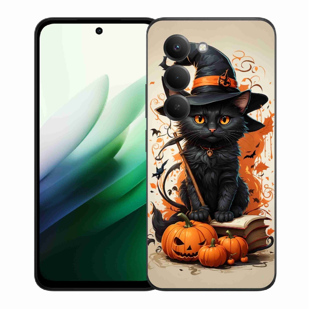 Gelový kryt mmCase na Xiaomi Redmi 15 5G (169mm) - kocour čaroděj