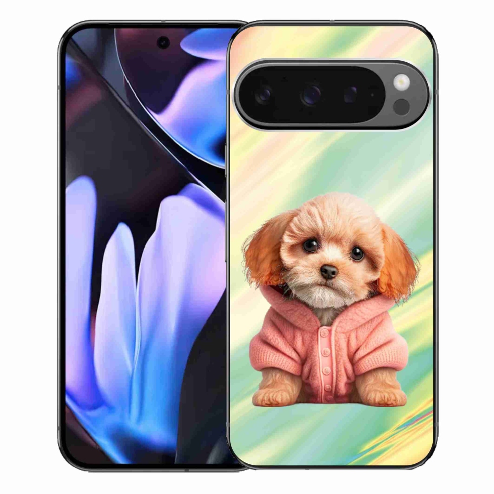 Gelový kryt mmCase na Google Pixel 9 Pro XL - štěně ve svetru