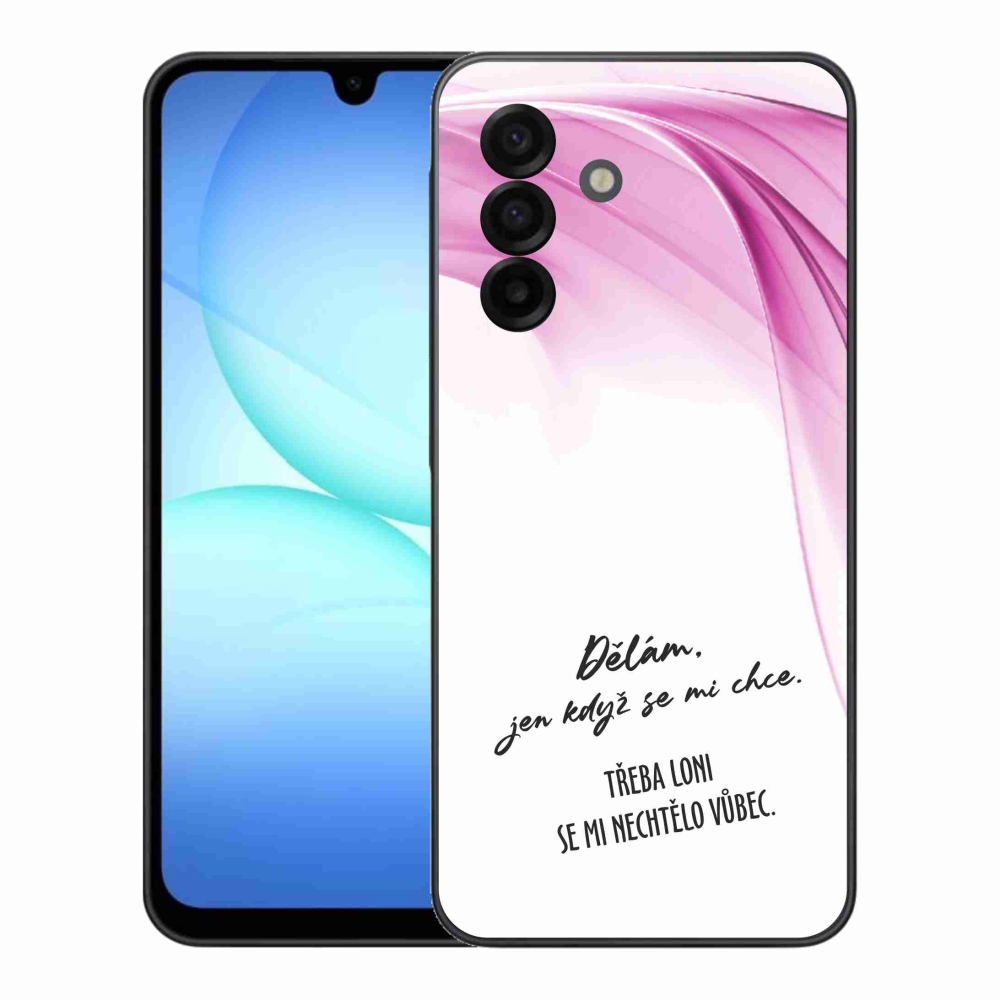 Gelový kryt mmCase na Samsung Galaxy A17 4G/5G - vtipný text 12 bílé pozadí