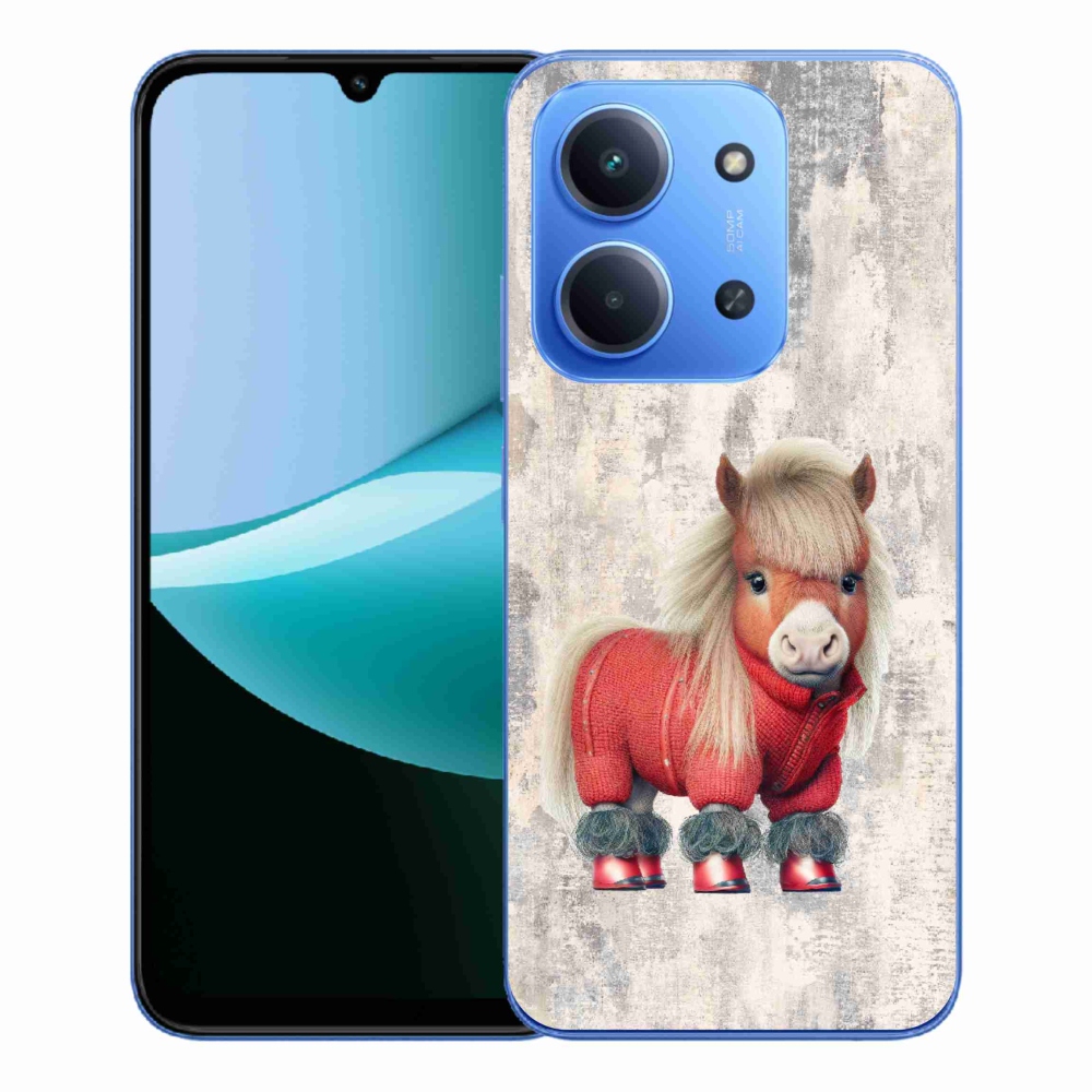 Gelový kryt mmCase na Xiaomi Redmi 15C 4G/5G (173mm) - poník ve svetru