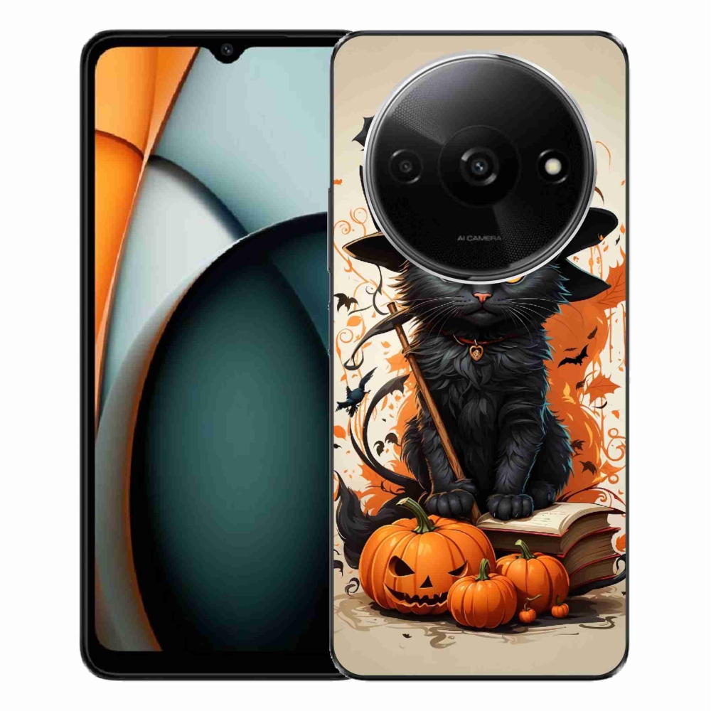 Gelový kryt mmCase na Xiaomi Redmi A3 - kocour čaroděj