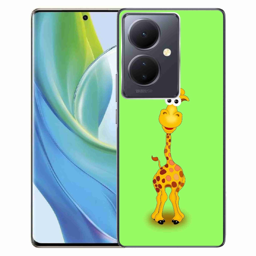 Gelový kryt mmCase na Vivo V29 Lite 5G - kreslená žirafa