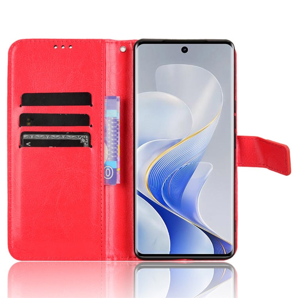 Crazy knížkové pouzdro na Vivo V40 5G - červené
