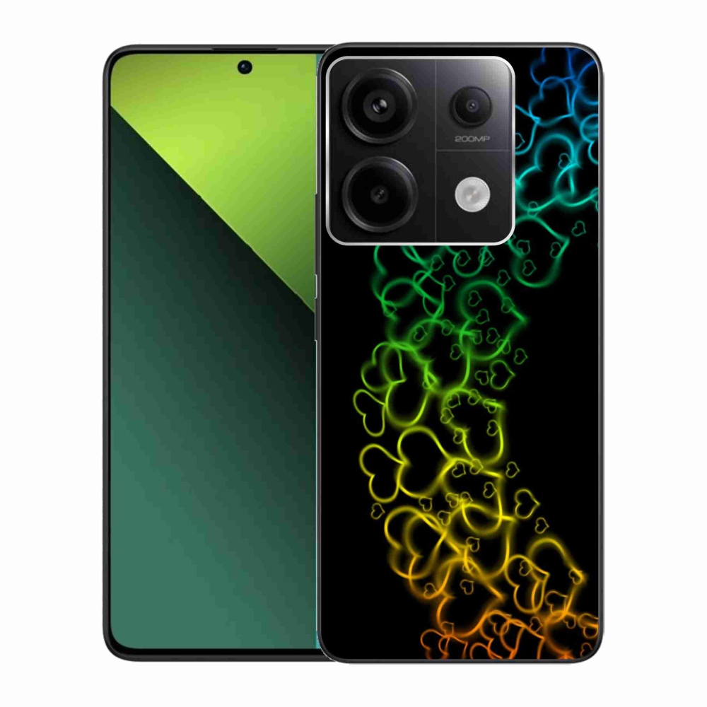 Gelový kryt mmCase na Xiaomi Redmi Note 13 Pro 5G/Poco X6 5G - barevná srdíčka