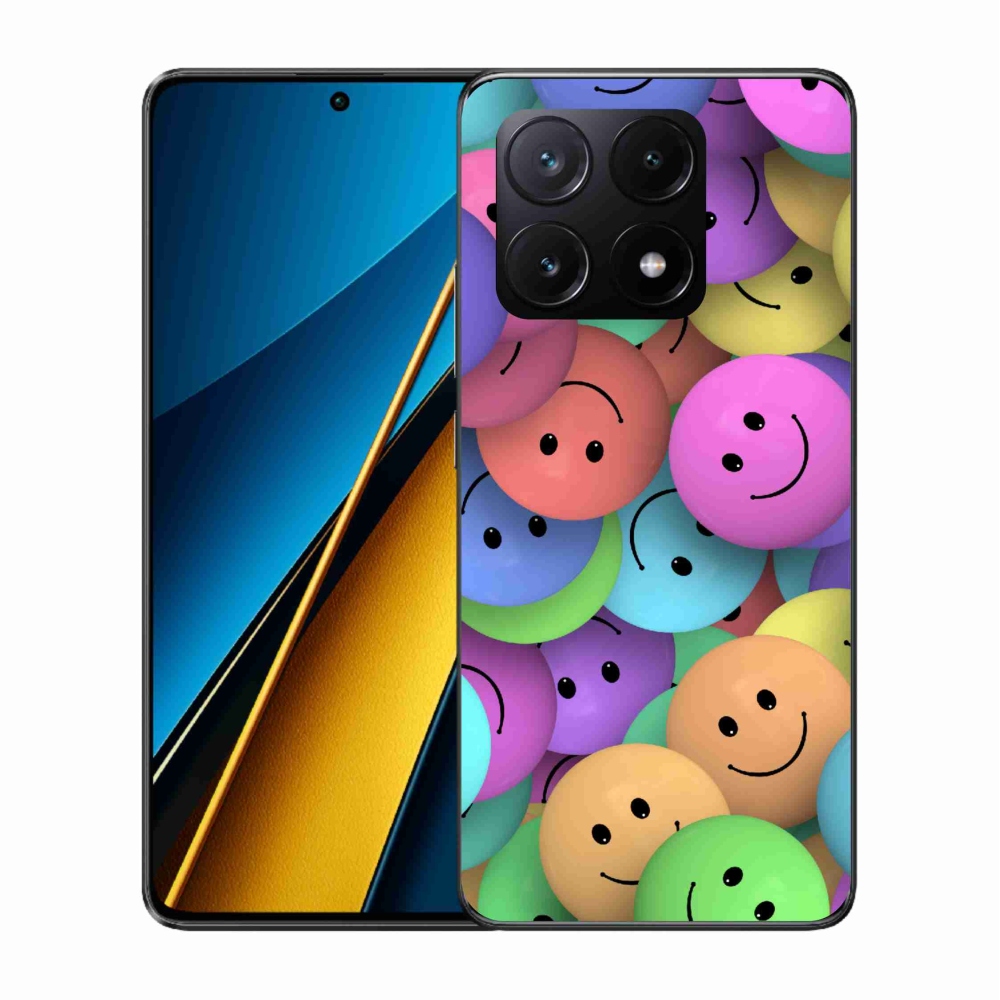 Gelový kryt mmCase na Xiaomi Poco X6 Pro 5G - barevní smajlíci