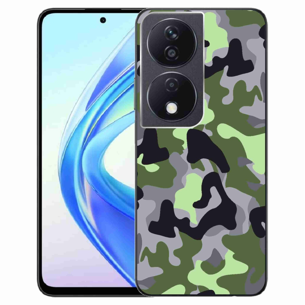 Gelový kryt mmCase na Honor X7b/Honor 90 Smart - maskáčový vzor 7