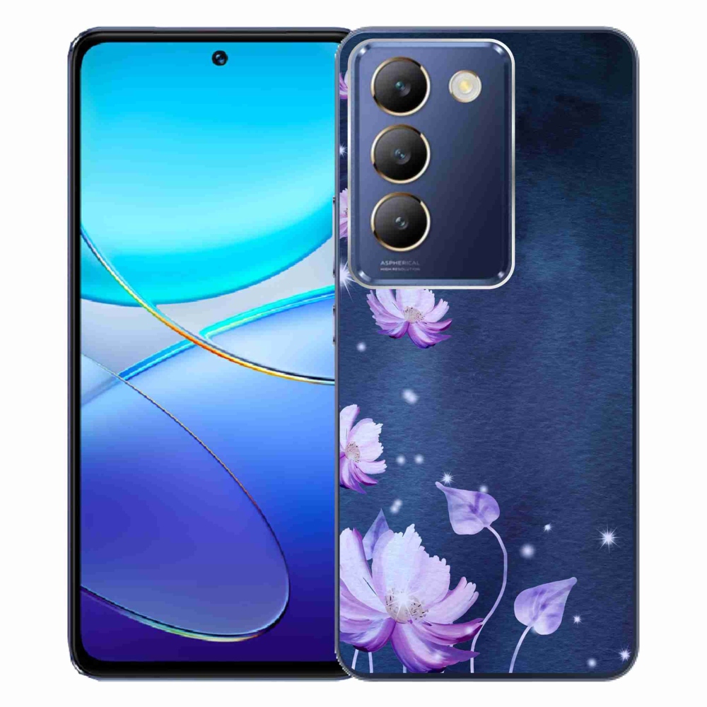 Gelový obal mmCase na Vivo V40 SE 4G/5G - padající květy