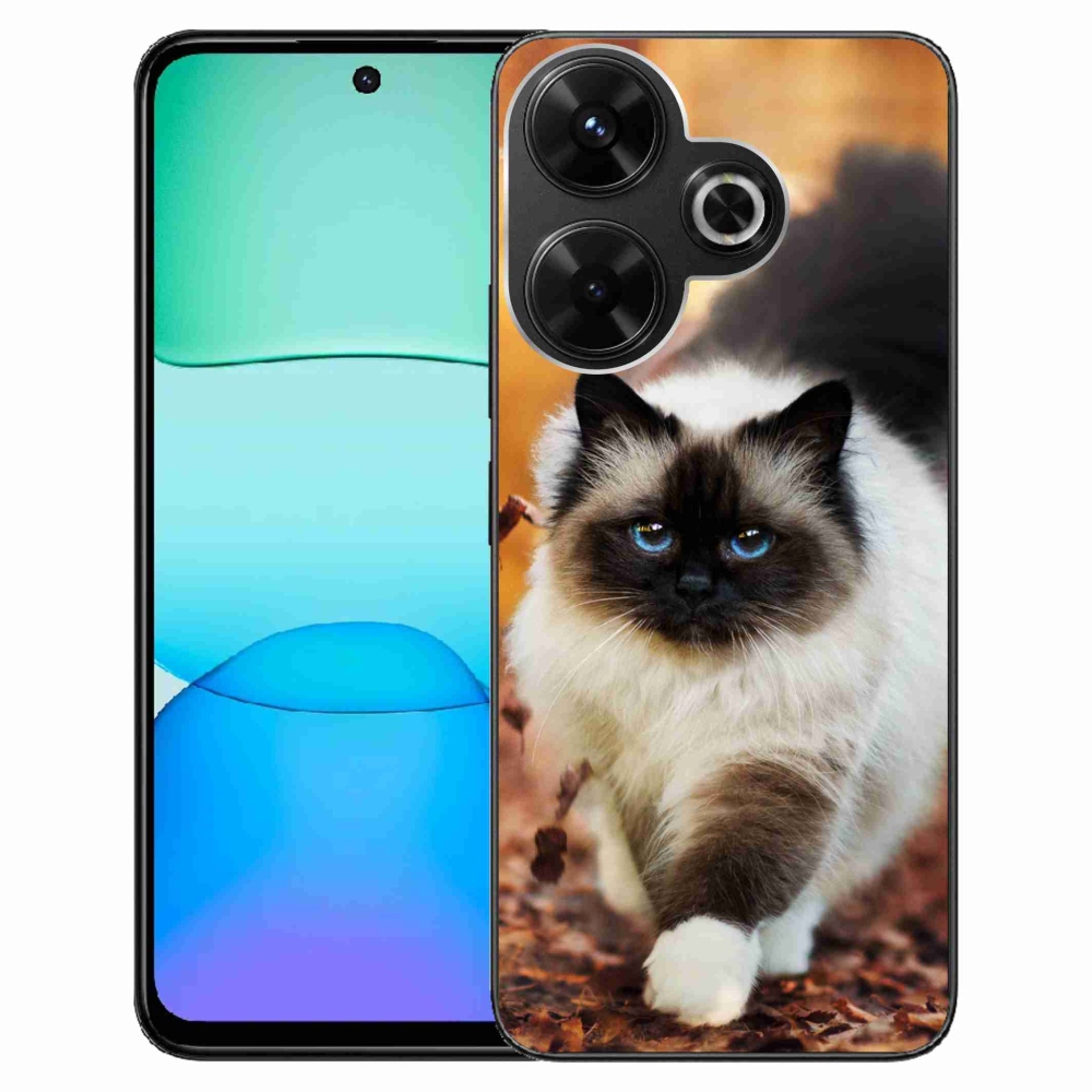 Gelový obal mmCase na Xiaomi Redmi 13 4G/Poco M6 4G - kočka