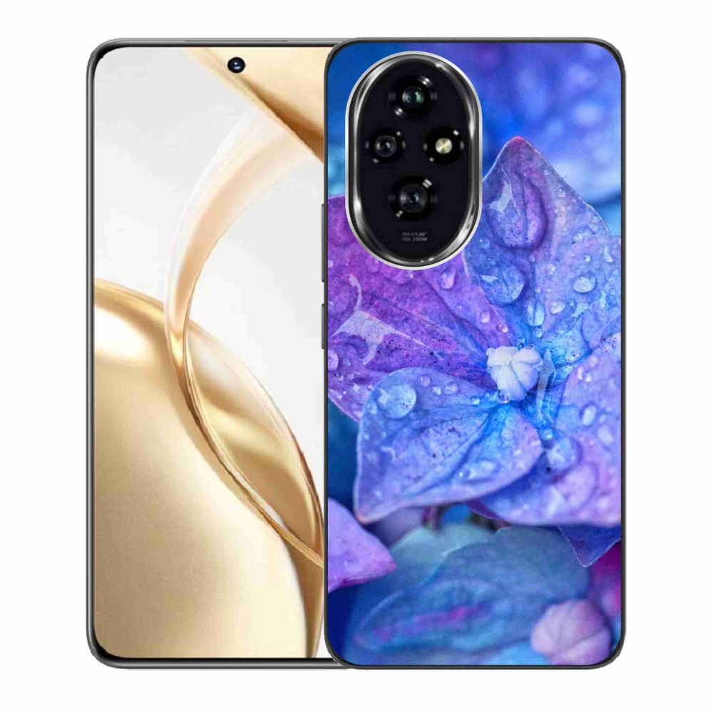 Gelový kryt mmCase na Honor 200 5G - fialový květ