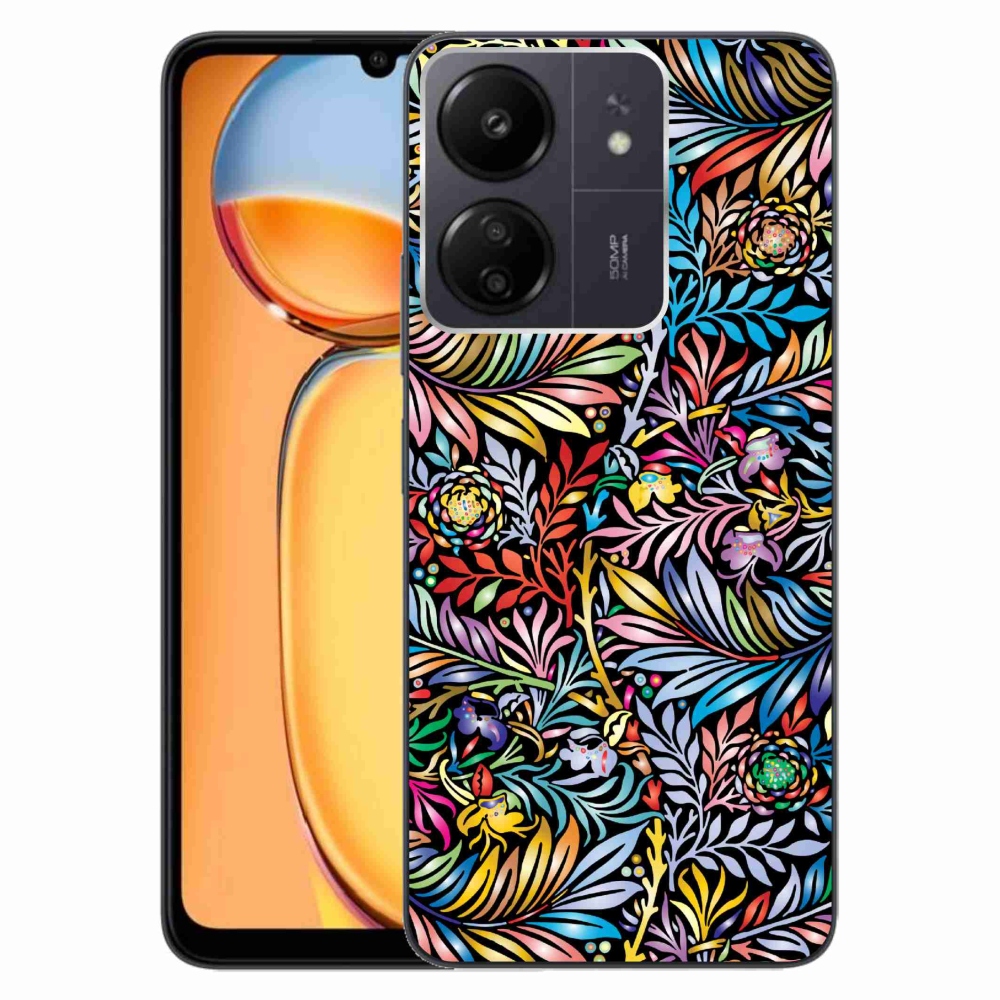 Gelový kryt mmCase na Xiaomi Poco C65/Redmi 13C - květiny 5
