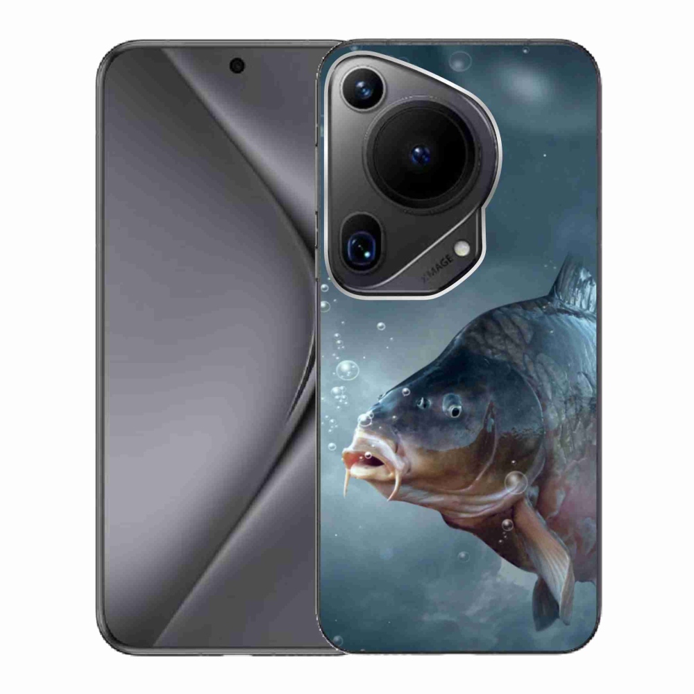 Gelový kryt mmCase na Huawei Pura 70 Ultra - kapr a bublinky