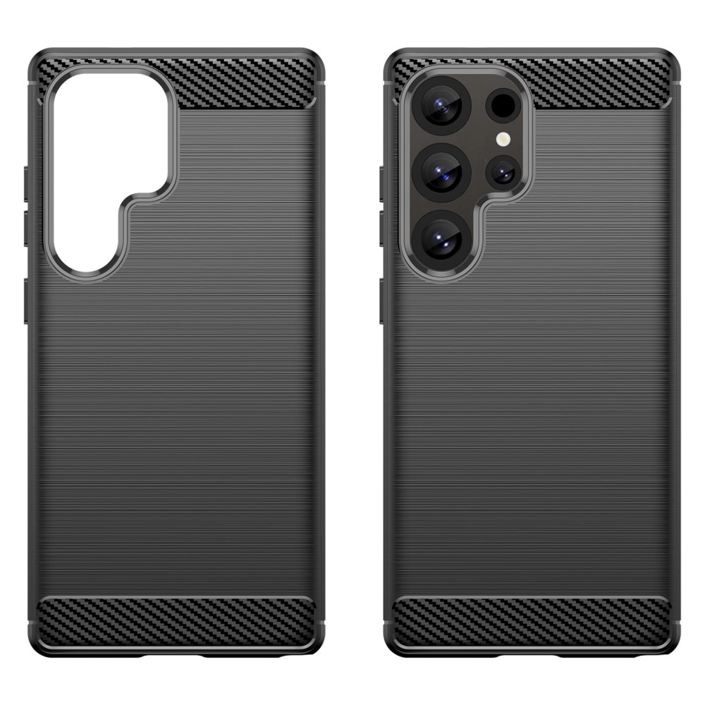 Carbon odolný gelový obal na Samsung Galaxy S25 Ultra - černý