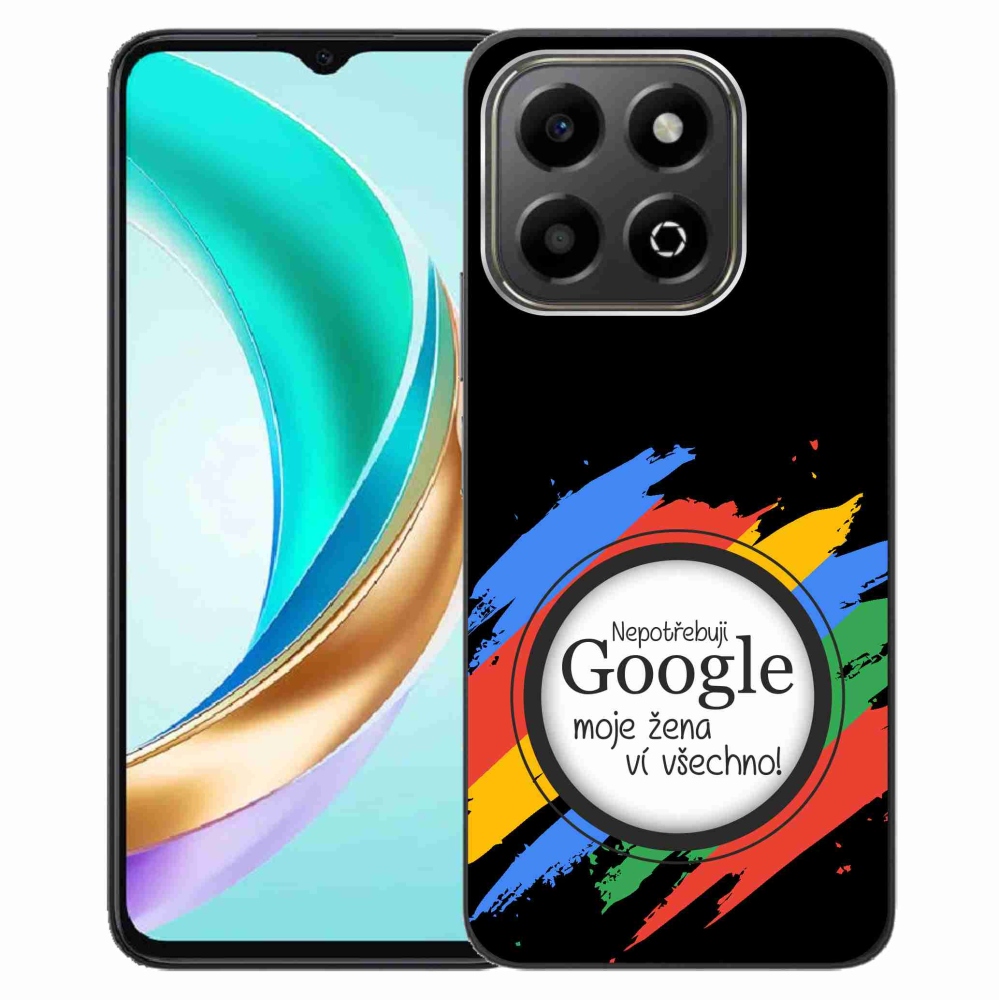 Gelový kryt mmCase na Honor X6b - žena ví všechno černé pozadí