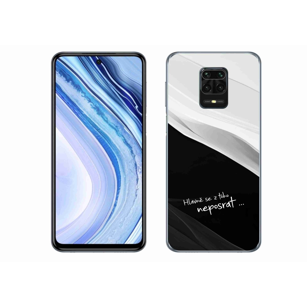 Gelový kryt mmCase na Xiaomi Redmi Note 9S - vtipný text 13 černobílé pozadí