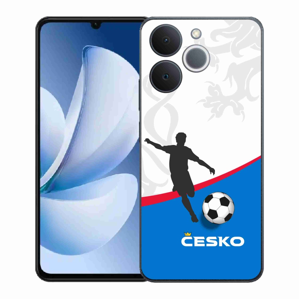 Gelový kryt mmCase na Realme Note 70T - fotbal Česko 1