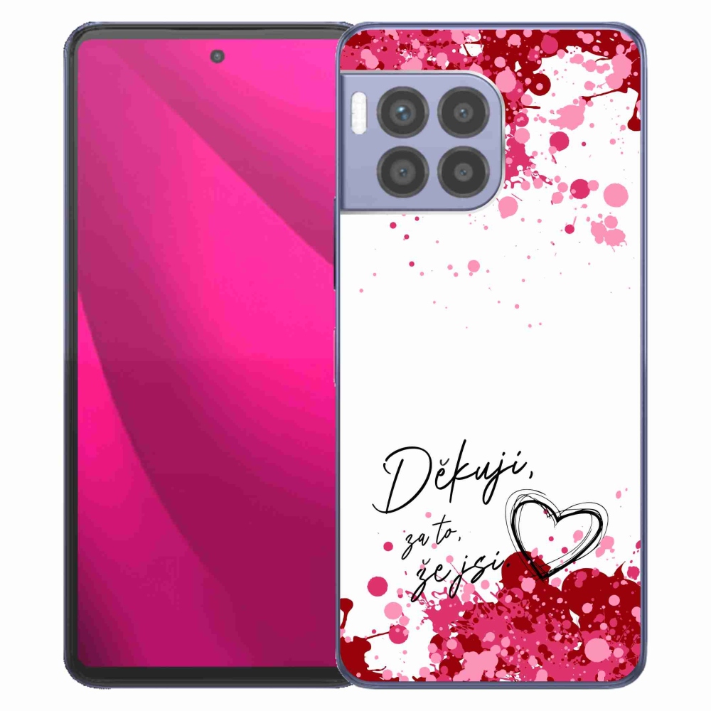 Gelový kryt mmCase na T-Mobile T Phone 2 Pro - zamilovaný text 2 bílé pozadí